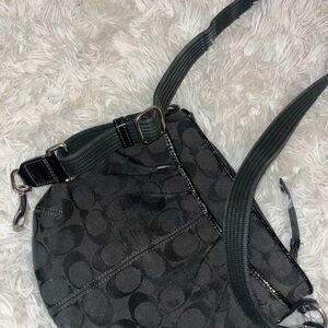 Vintage black coach bag